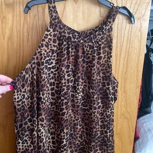 Leopard High-low tunic